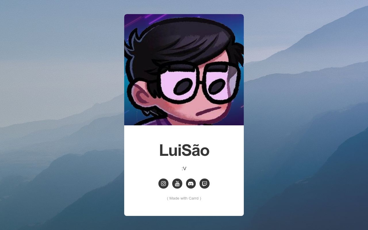 Carrd profile picture for @luisao
